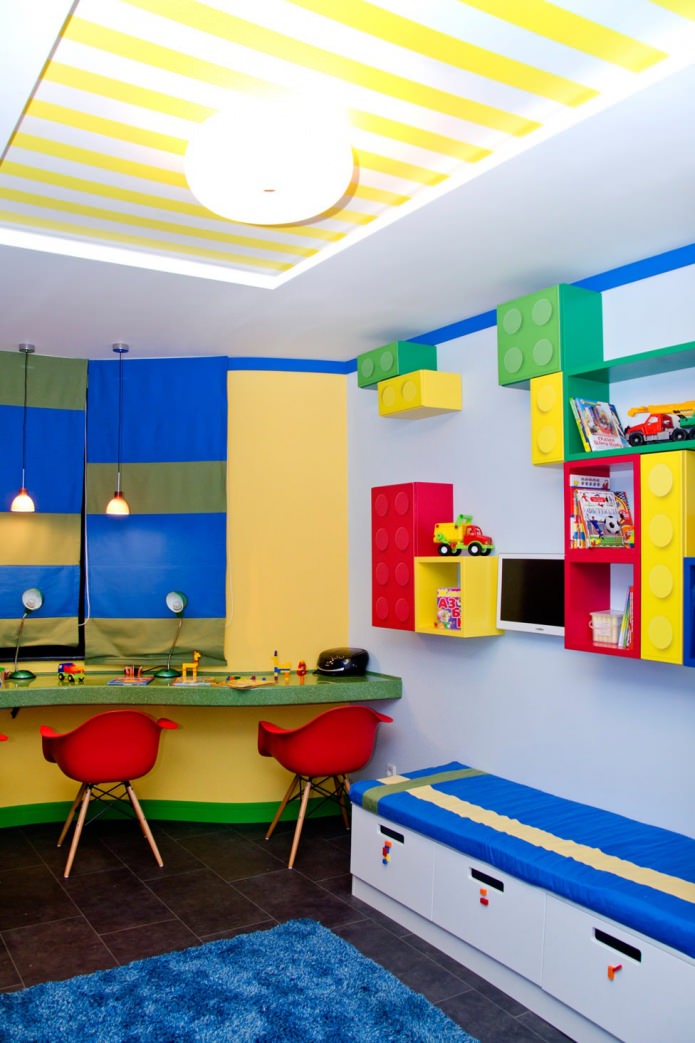 Идеи интерьера, как разместить в одной детской комнате трех мальчиков, от архитектора светланы серовой, россия