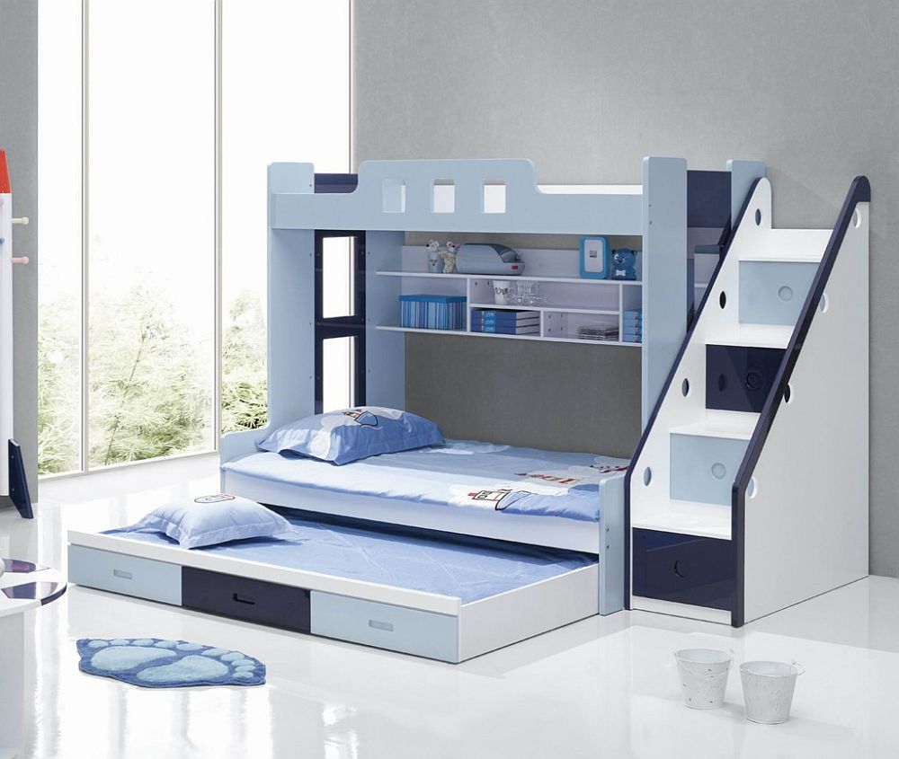 Впечатляющее разнообразие двухъярусных детских кроватей с лестницей – тонкости грамотного выбора