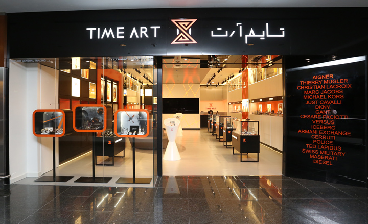 Современный дизайн арт-бутика часов time art от ratail аccess, абу-даби, объединенные арабские эмираты
