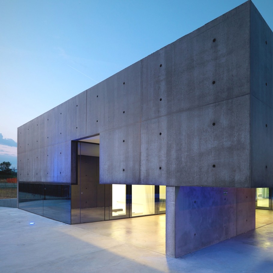 Дом-бункер: концептуальный проект от matteo casari architetti, urgnano, италия