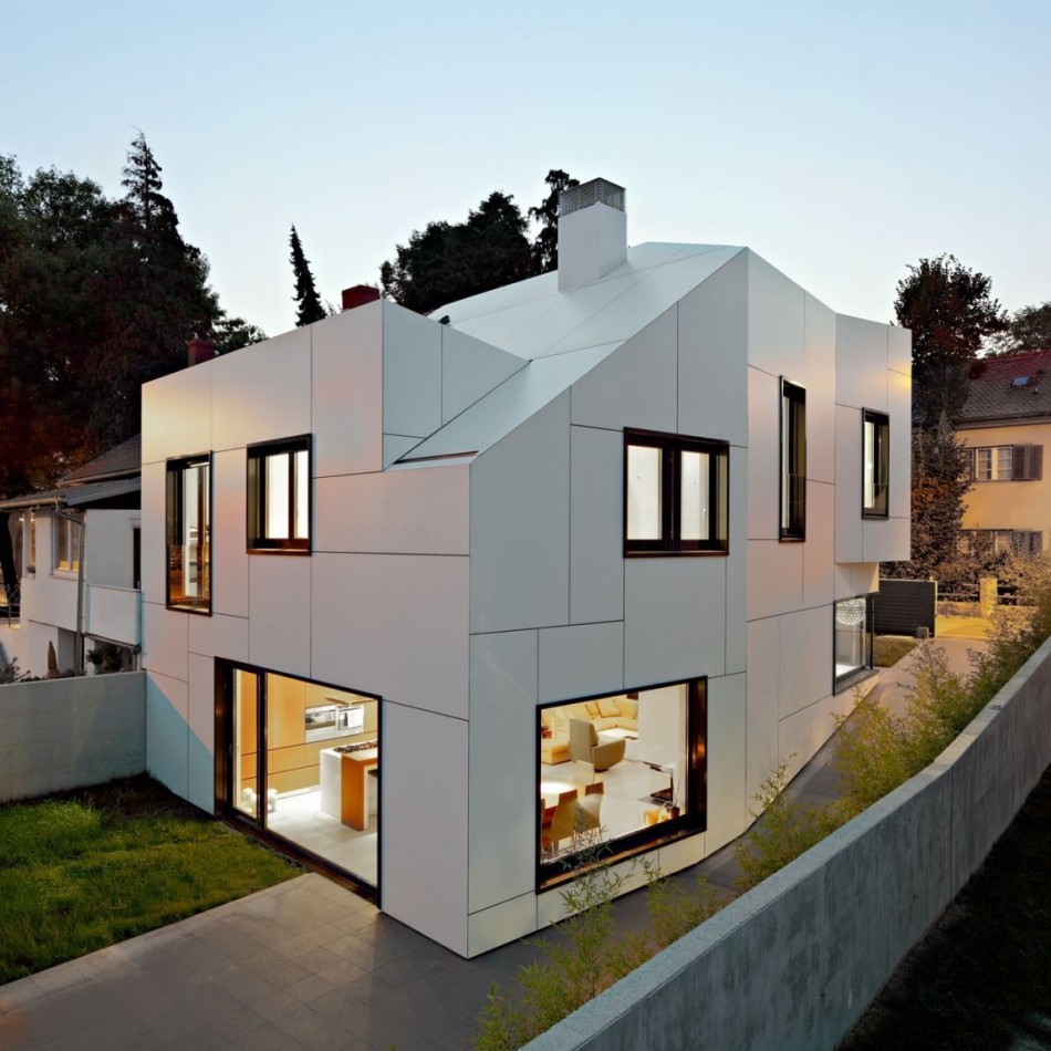 Геометрия жизни современного мегаполиса: нестандартный дизайн дома dva arhitekta, хорватия