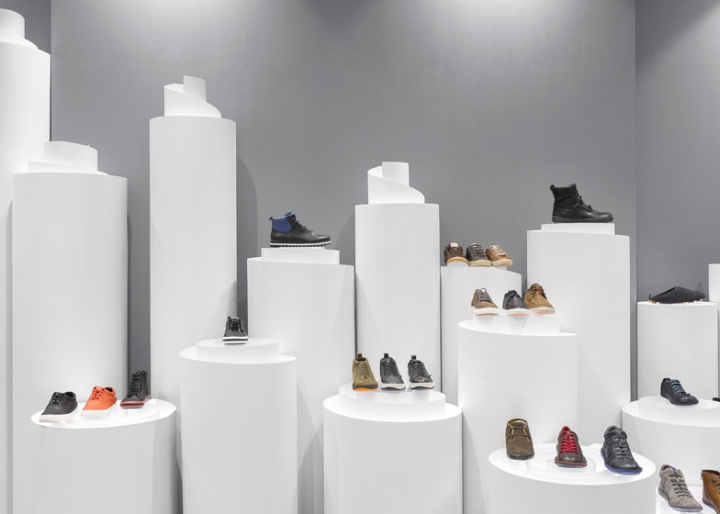 Необычный дизайн-проект брендового магазина обуви camper от студии nendo, стокгольм