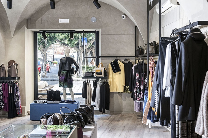 Дизайн магазина одежды с уникальной архитектурой