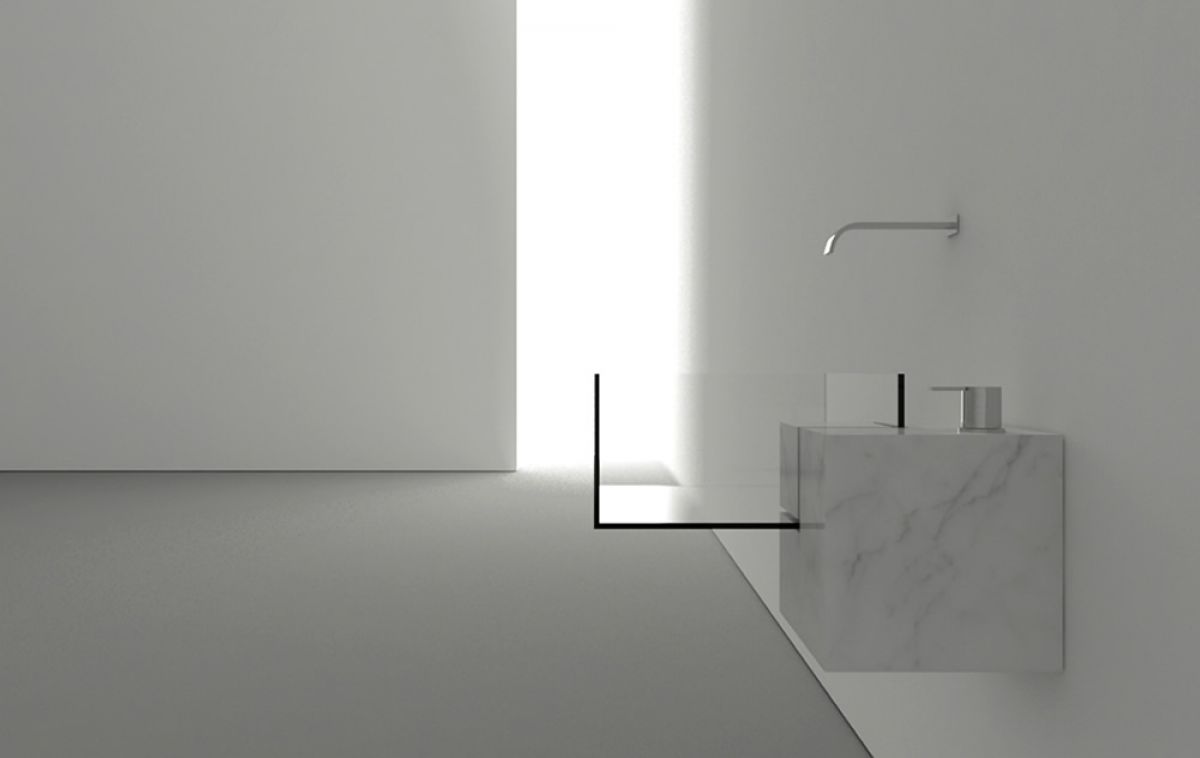 Минималистская ванная комната: раковина с нереальным внешним видом – kub basin