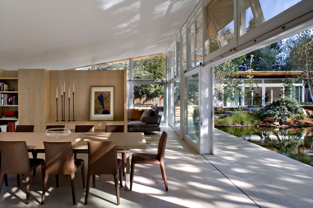 Atherton residence от turnbull griffin haesloop architects — шикарная резиденция в объятиях природы, калифорния, сша