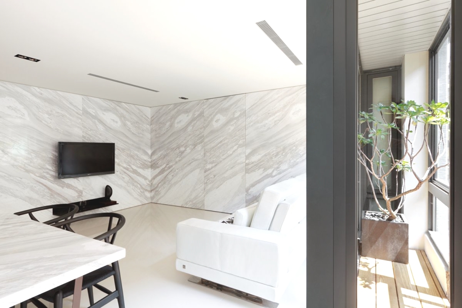 Проект chang residence от архитектурной студии atelierii – роскошь в белом цвете, тайвань