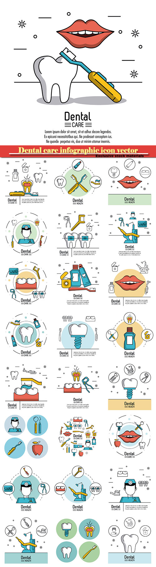 Dental care infographic icon vector illustration graphic design